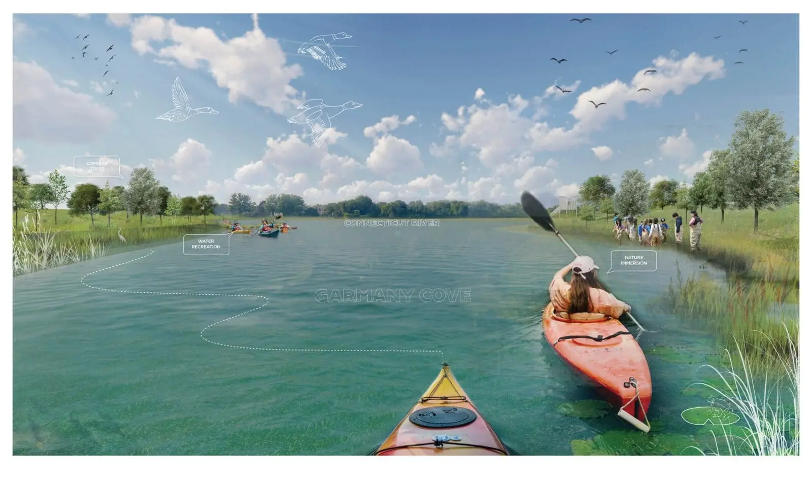 Image 1 Paddling from Garmany Cove to Connecticut River